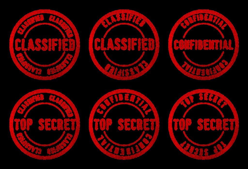 top secret, confidential, classified